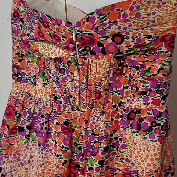 Shoshanna Mini Strapless Mulit Floral Dress - Picture 5 of 14